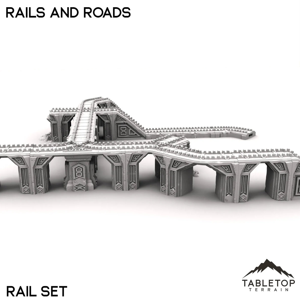 Tabletop Terrain Roads Rails and Roads - Kingdom of Durak Deep