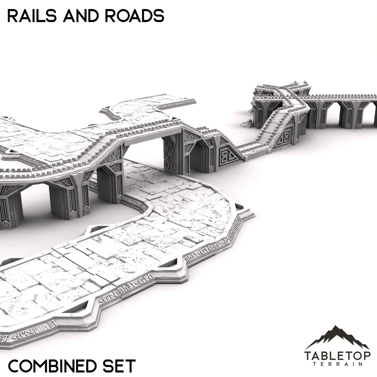 Tabletop Terrain Roads Rails and Roads - Kingdom of Durak Deep