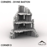 Tabletop Terrain Ruins 28/32mm / Corner D Corners - Divine Bastion, a Failed Arcology