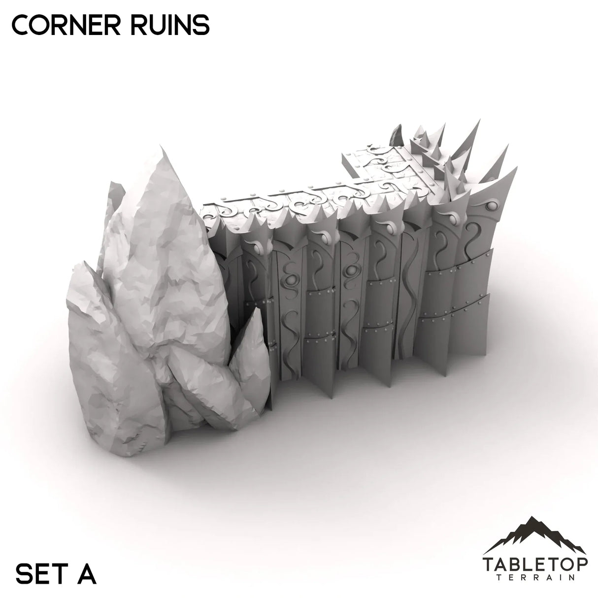 Tabletop Terrain Ruins 28/32mm / Corner Ruins A Corner Ruins - Ithyria, World of Change