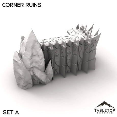 Tabletop Terrain Ruins 28/32mm / Corner Ruins A Corner Ruins - Ithyria, World of Change