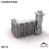 Tabletop Terrain Ruins 28/32mm / Corner Ruins B Corner Ruins - Ithyria, World of Change