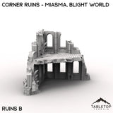 Tabletop Terrain Ruins 28/32mm / Corner Ruins B Corner Ruins - Miasma, Blight World