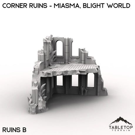 Tabletop Terrain Ruins 28/32mm / Corner Ruins B Corner Ruins - Miasma, Blight World