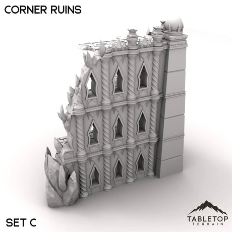 Tabletop Terrain Ruins 28/32mm / Corner Ruins C Corner Ruins - Ithyria, World of Change