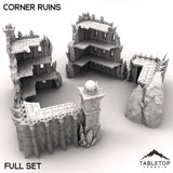Tabletop Terrain Ruins 28/32mm / Full Set Corner Ruins - Ithyria, World of Change