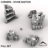 Tabletop Terrain Ruins 28/32mm / Full Set Corners - Divine Bastion, a Failed Arcology