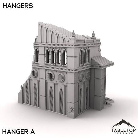 Tabletop Terrain Ruins 28/32mm / Hangar A Hangars - Phoebian V Airfield