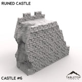 Tabletop Terrain Ruins 32mm / Castle 6 Ruined Castle