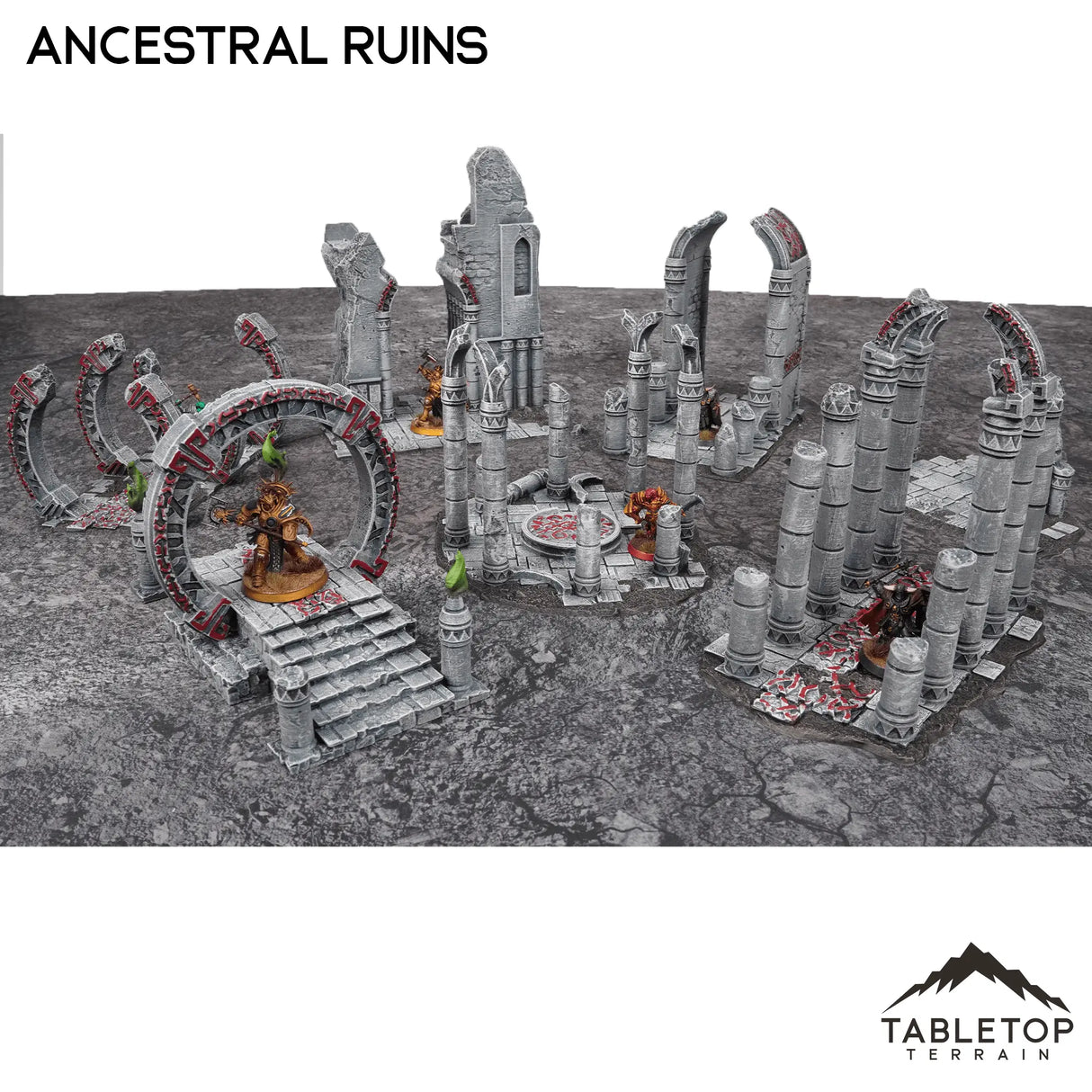 Tabletop Terrain Ruins 32mm / Full set Ancestral Ruins