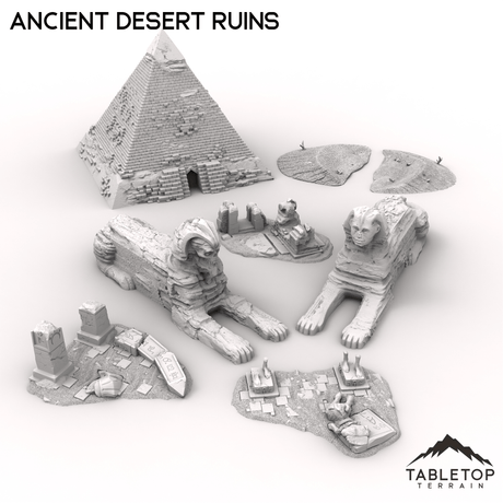 Tabletop Terrain Ruins 32mm / Full set Ancient Desert Ruins