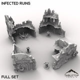 Tabletop Terrain Ruins 32mm / Full Set Infected Ruins