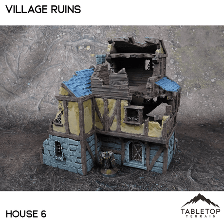 Tabletop Terrain Ruins 32mm / House 6 Village Ruins