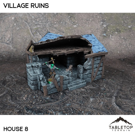 Tabletop Terrain Ruins 32mm / House 8 Village Ruins