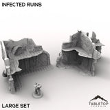 Tabletop Terrain Ruins 32mm / Large Infected Ruins