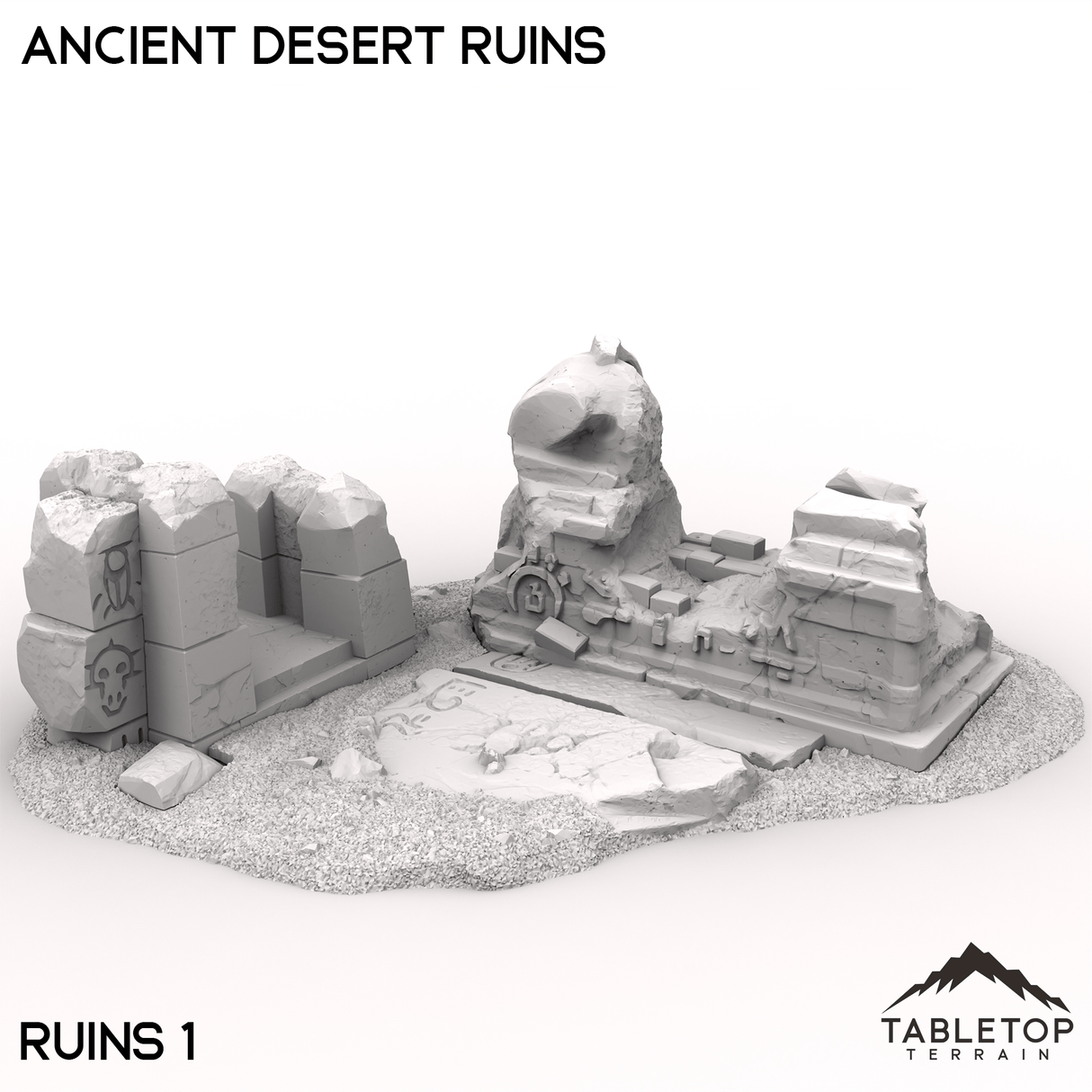 Tabletop Terrain Ruins 32mm / Ruins 1 Ancient Desert Ruins