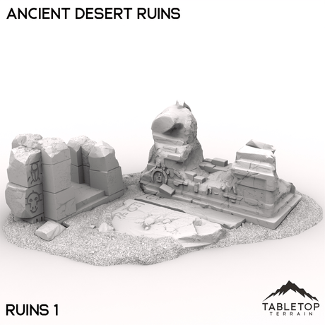 Tabletop Terrain Ruins 32mm / Ruins 1 Ancient Desert Ruins