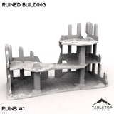 Tabletop Terrain Ruins 32mm / Ruins 1 Ruined Building