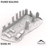 Tabletop Terrain Ruins 32mm / Ruins 4 Ruined Building