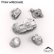 Tabletop Terrain Ruins 32mm Titan Wreckage