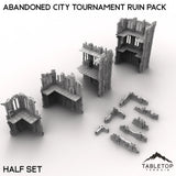 Tabletop Terrain Ruins Abandoned City Tournament Ruin Pack