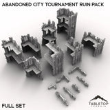 Tabletop Terrain Ruins Abandoned City Tournament Ruin Pack