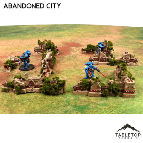 Tabletop Terrain Ruins Abandoned City Tournament Ruin Pack