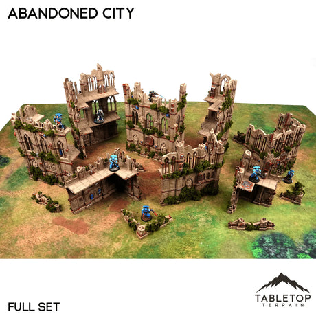 Tabletop Terrain Ruins Abandoned City Tournament Ruin Pack