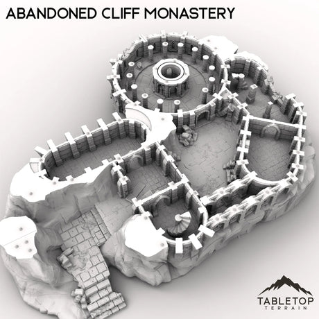 Tabletop Terrain Ruins Abandoned Cliff Monastery