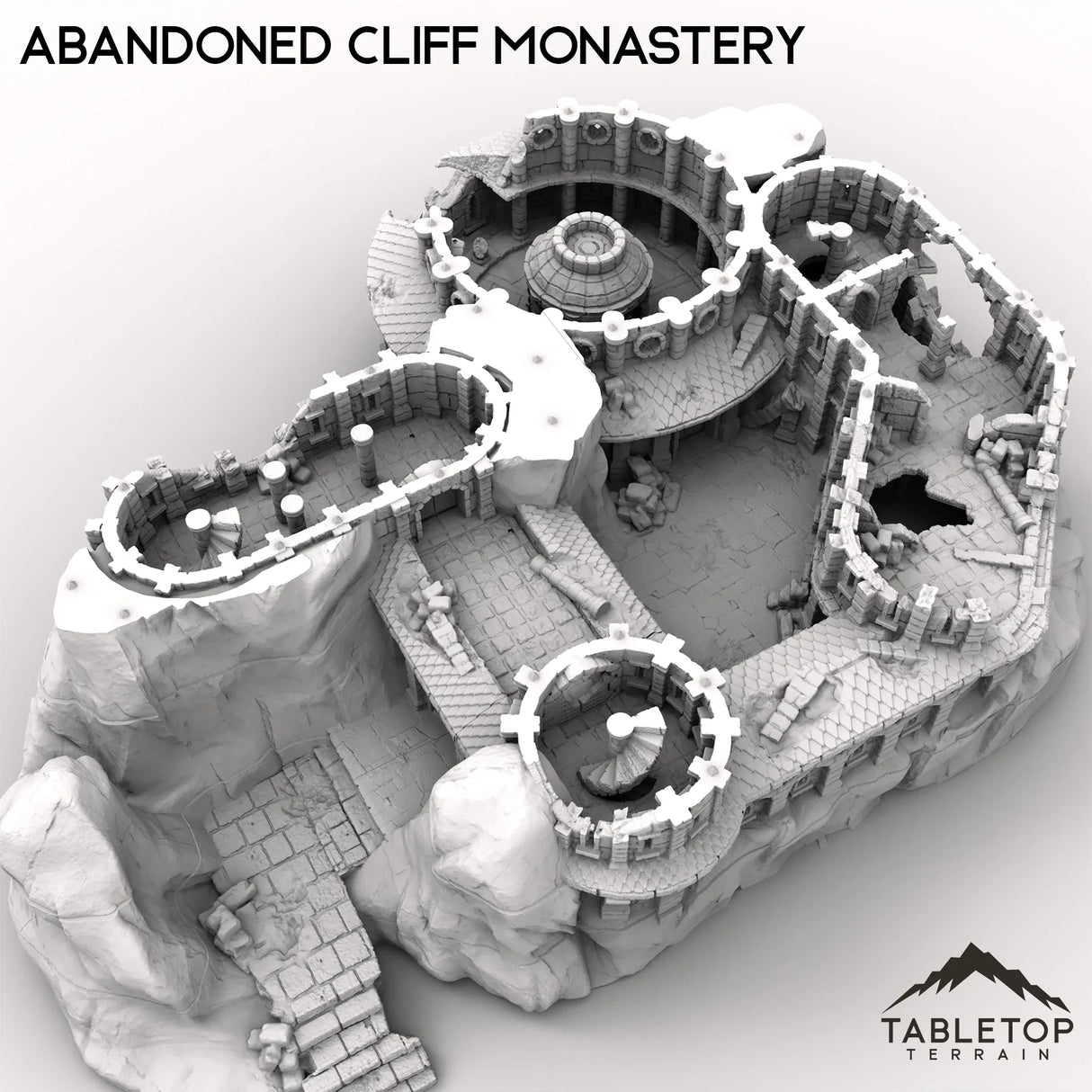 Tabletop Terrain Ruins Abandoned Cliff Monastery