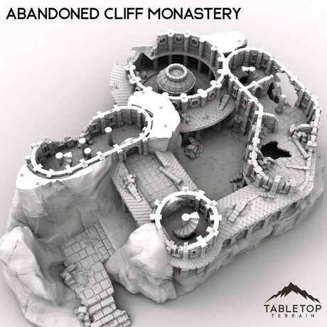Tabletop Terrain Ruins Abandoned Cliff Monastery