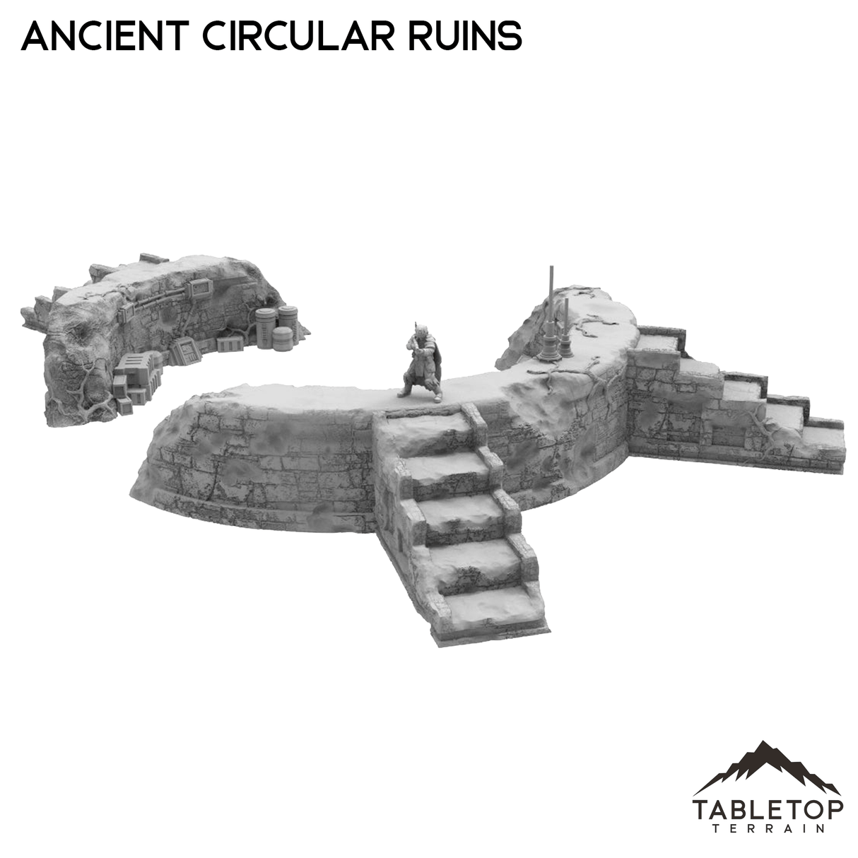 Tabletop Terrain Ruins Ancient Circular Ruins