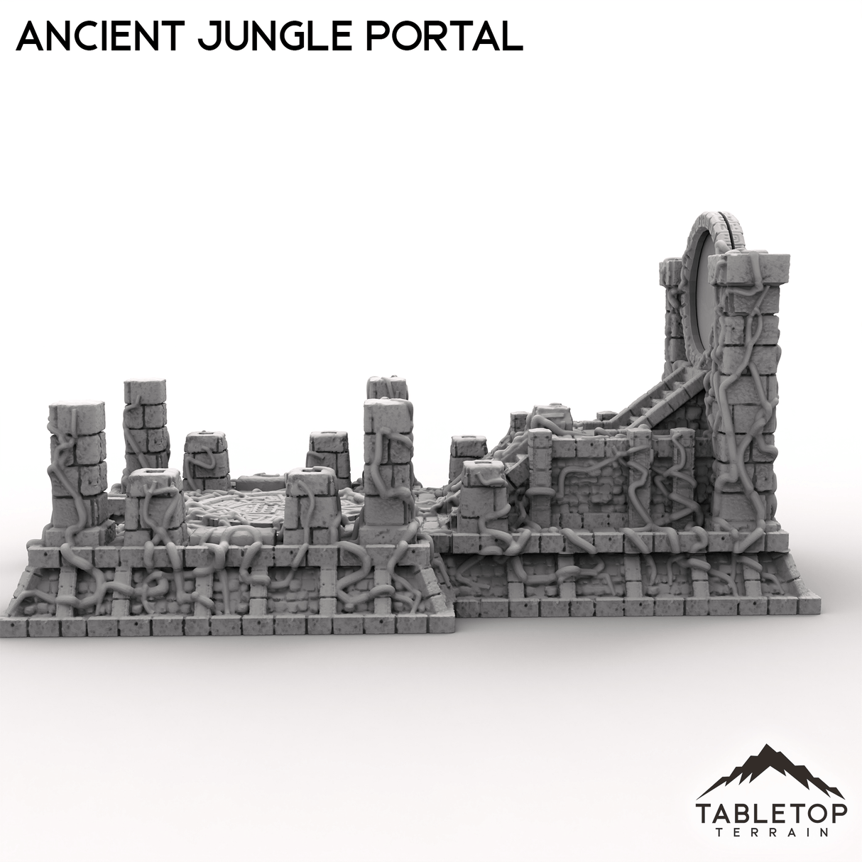Tabletop Terrain Ruins Ancient Jungle Portal