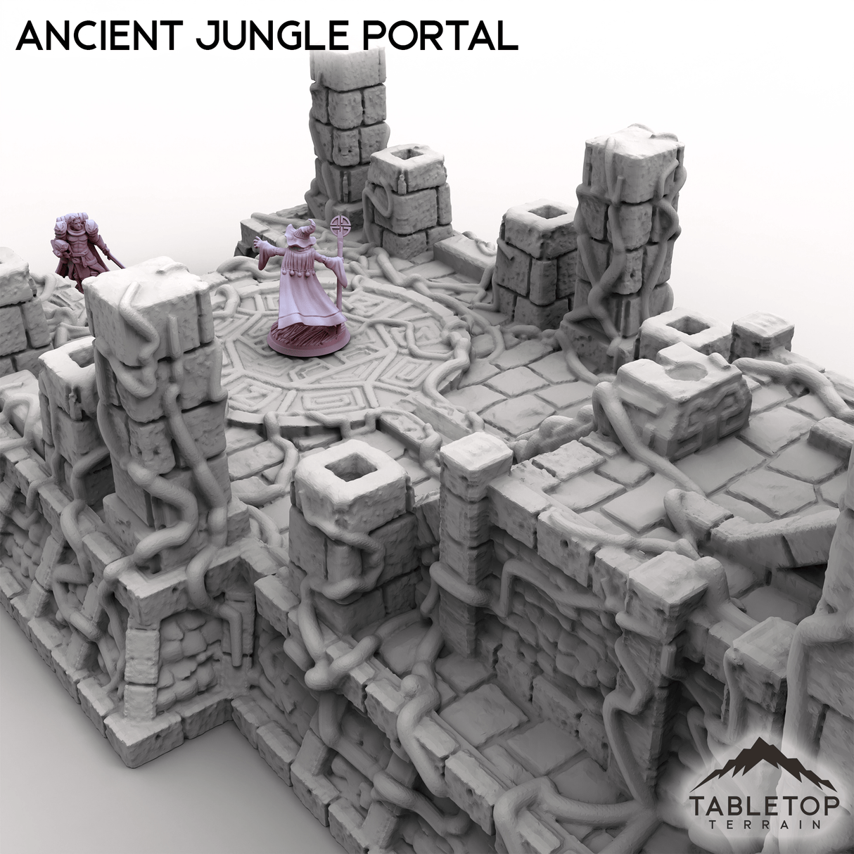 Tabletop Terrain Ruins Ancient Jungle Portal