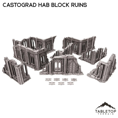 Tabletop Terrain Ruins Castograd Hab Block Ruins