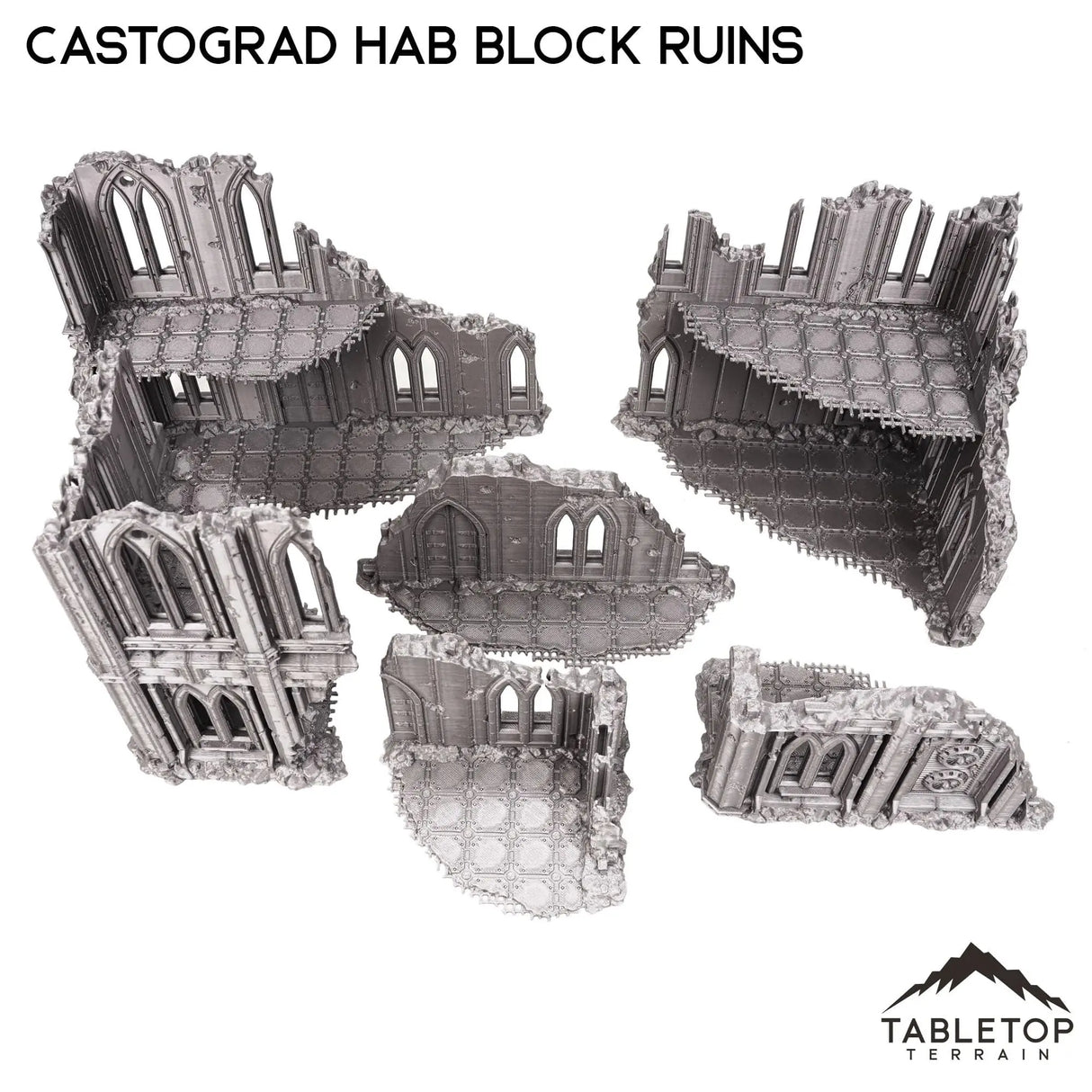 Tabletop Terrain Ruins Castograd Hab Block Ruins