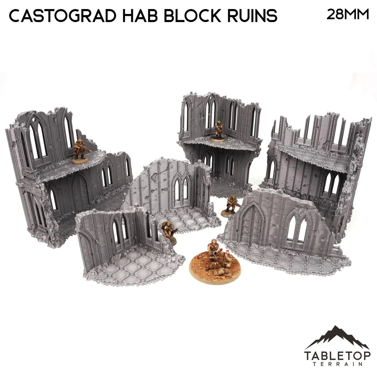 Tabletop Terrain Ruins Castograd Hab Block Ruins