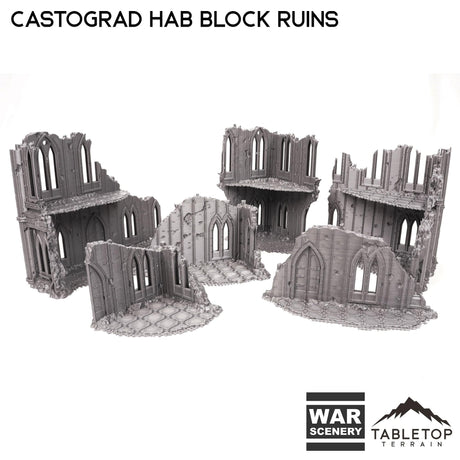 Tabletop Terrain Ruins Castograd Hab Block Ruins