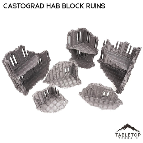 Tabletop Terrain Ruins Castograd Hab Block Ruins