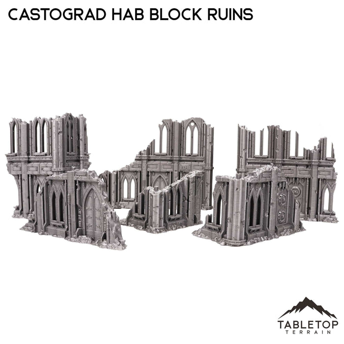 Tabletop Terrain Ruins Castograd Hab Block Ruins