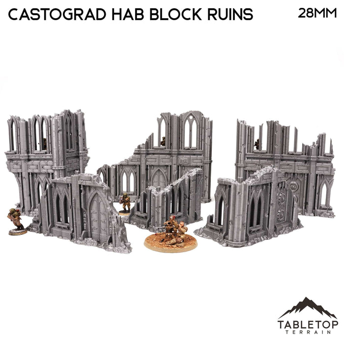 Tabletop Terrain Ruins Castograd Hab Block Ruins