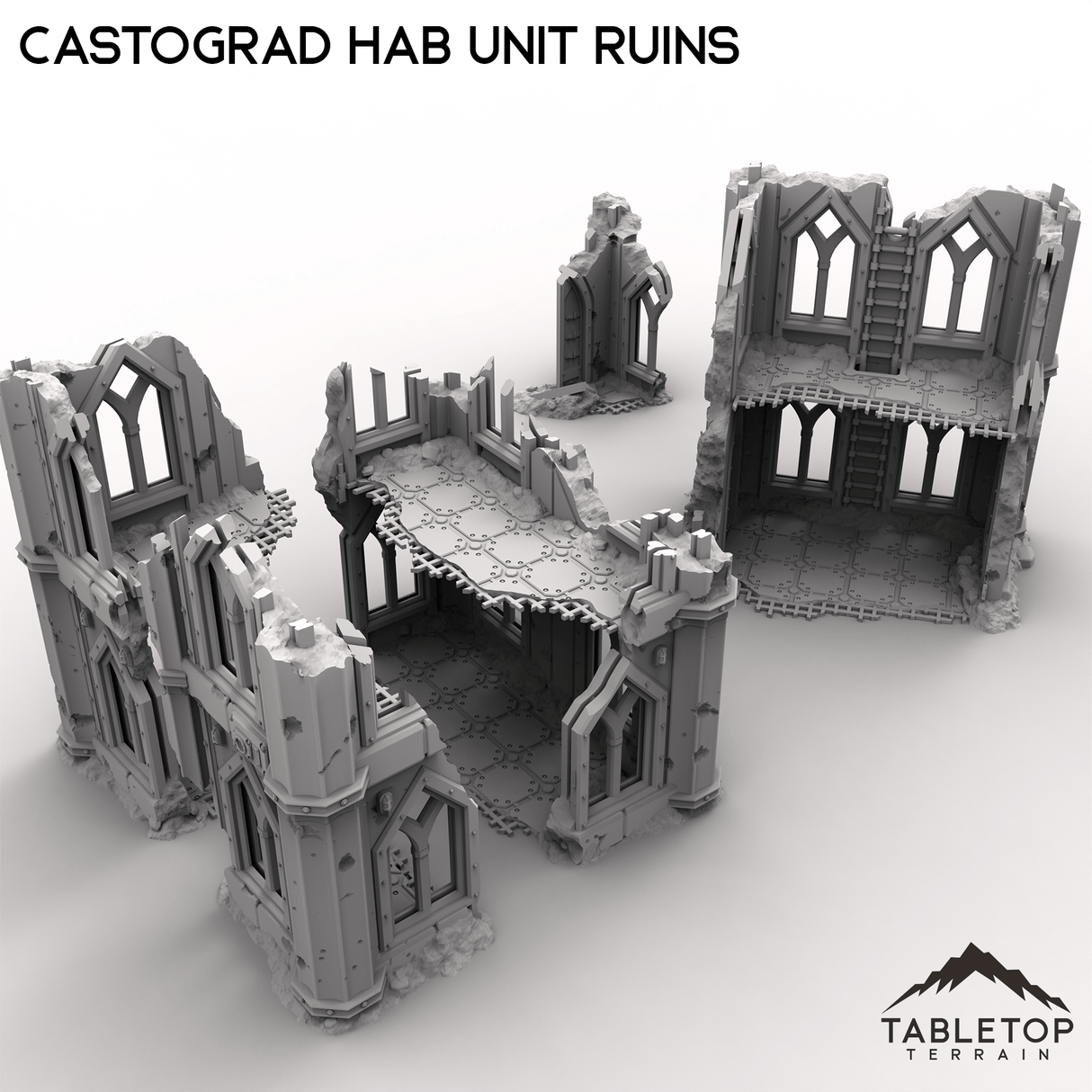 Tabletop Terrain Ruins Castograd Hab Unit Ruins