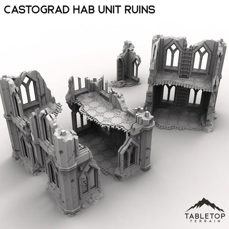 Tabletop Terrain Ruins Castograd Hab Unit Ruins