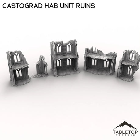 Tabletop Terrain Ruins Castograd Hab Unit Ruins