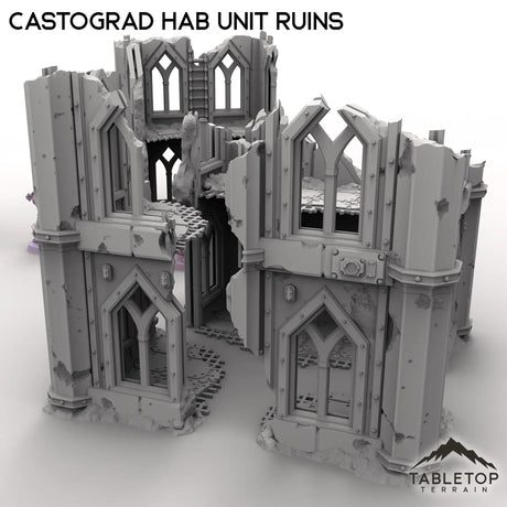 Tabletop Terrain Ruins Castograd Hab Unit Ruins