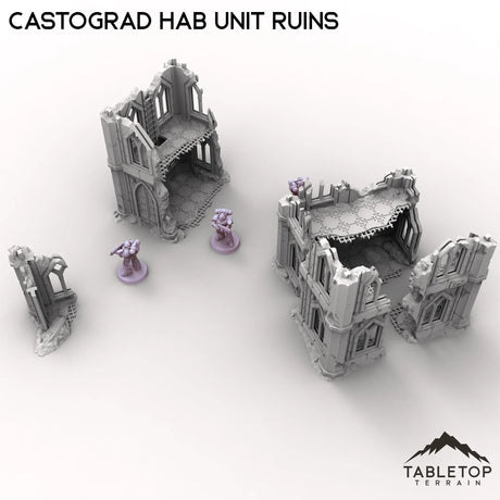 Tabletop Terrain Ruins Castograd Hab Unit Ruins