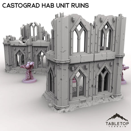 Tabletop Terrain Ruins Castograd Hab Unit Ruins