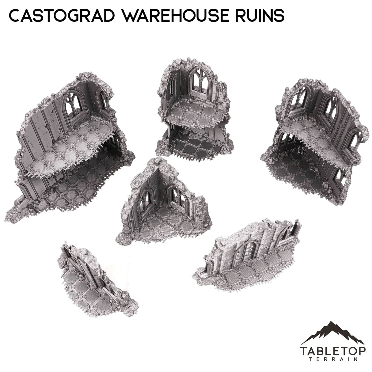 Tabletop Terrain Ruins Castograd Warehouse Ruins