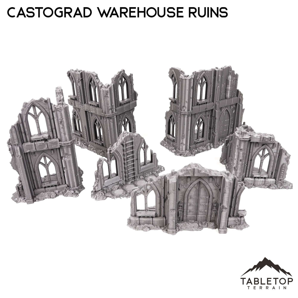 Tabletop Terrain Ruins Castograd Warehouse Ruins