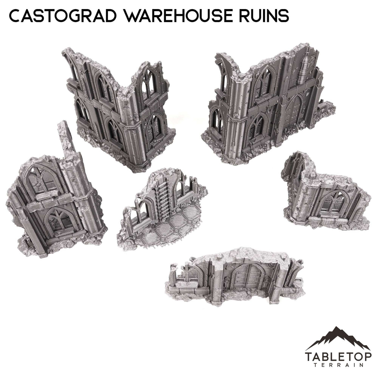 Tabletop Terrain Ruins Castograd Warehouse Ruins